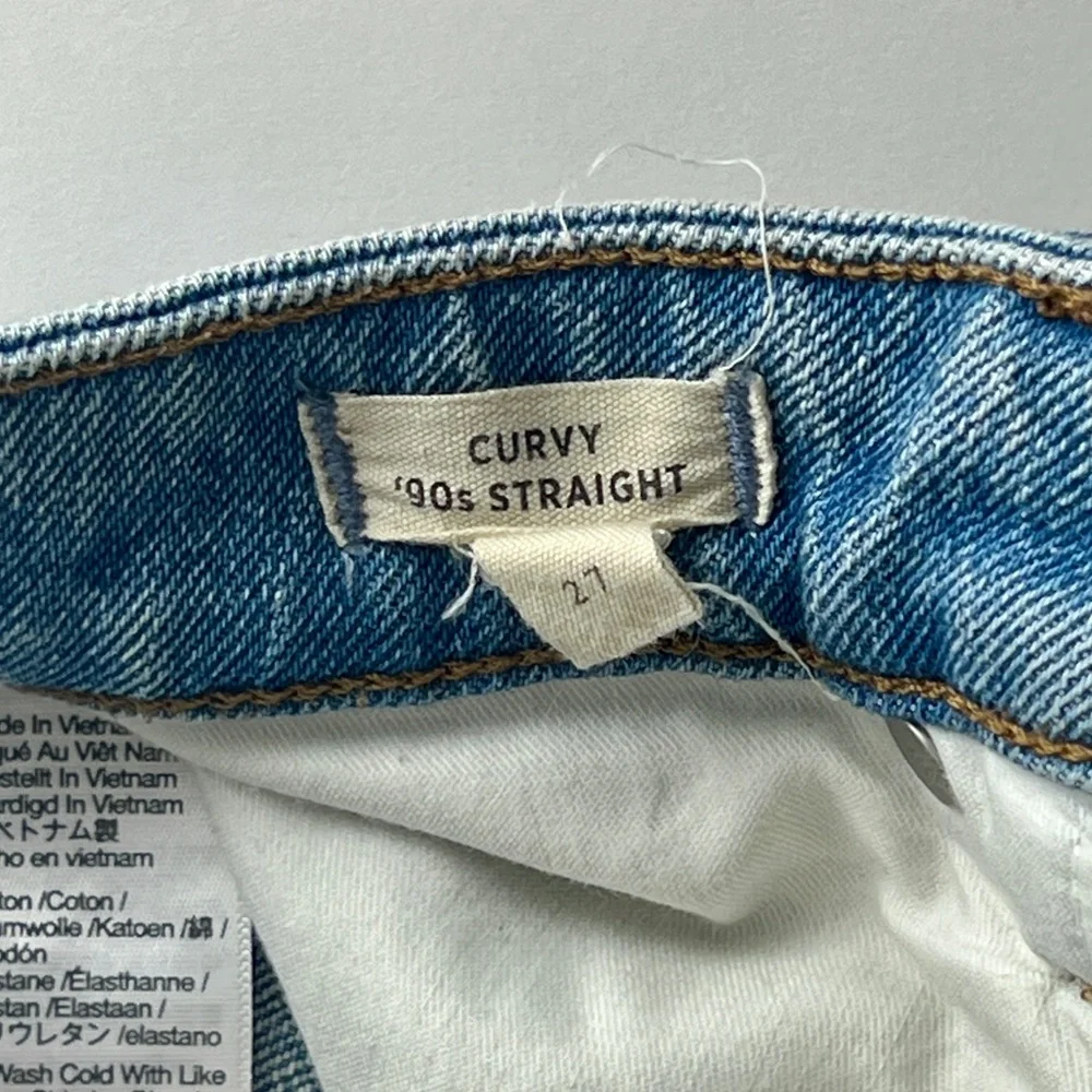 Madewell Curvy 90s Straight Jean, Size 27 - Picture 5 of 5